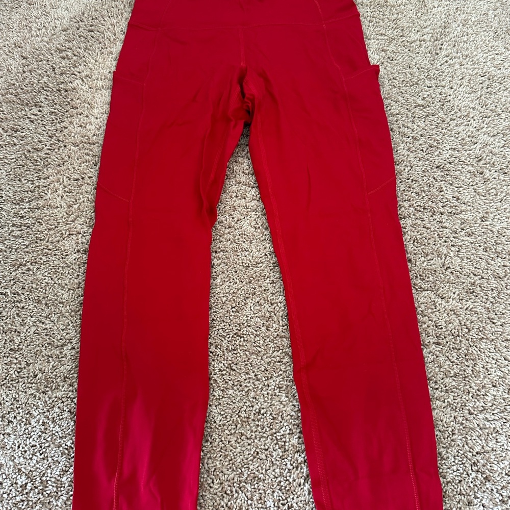 lululemon athletica Red Leggings